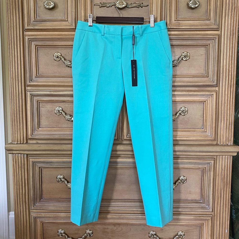 NWT Elie Tahari Sloan Cropped Twill Pants 2